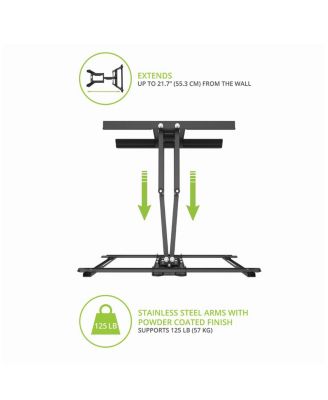 PDX650SG Stainless Steel Full-Motion Dual Stud Outdoor TV Mount for 37" - 75" TVs