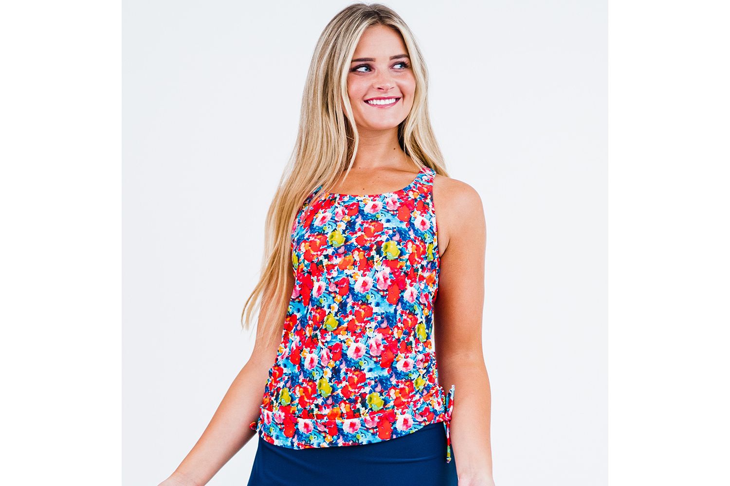 Women's Maya Tankini Swim Top With Removable Cups
