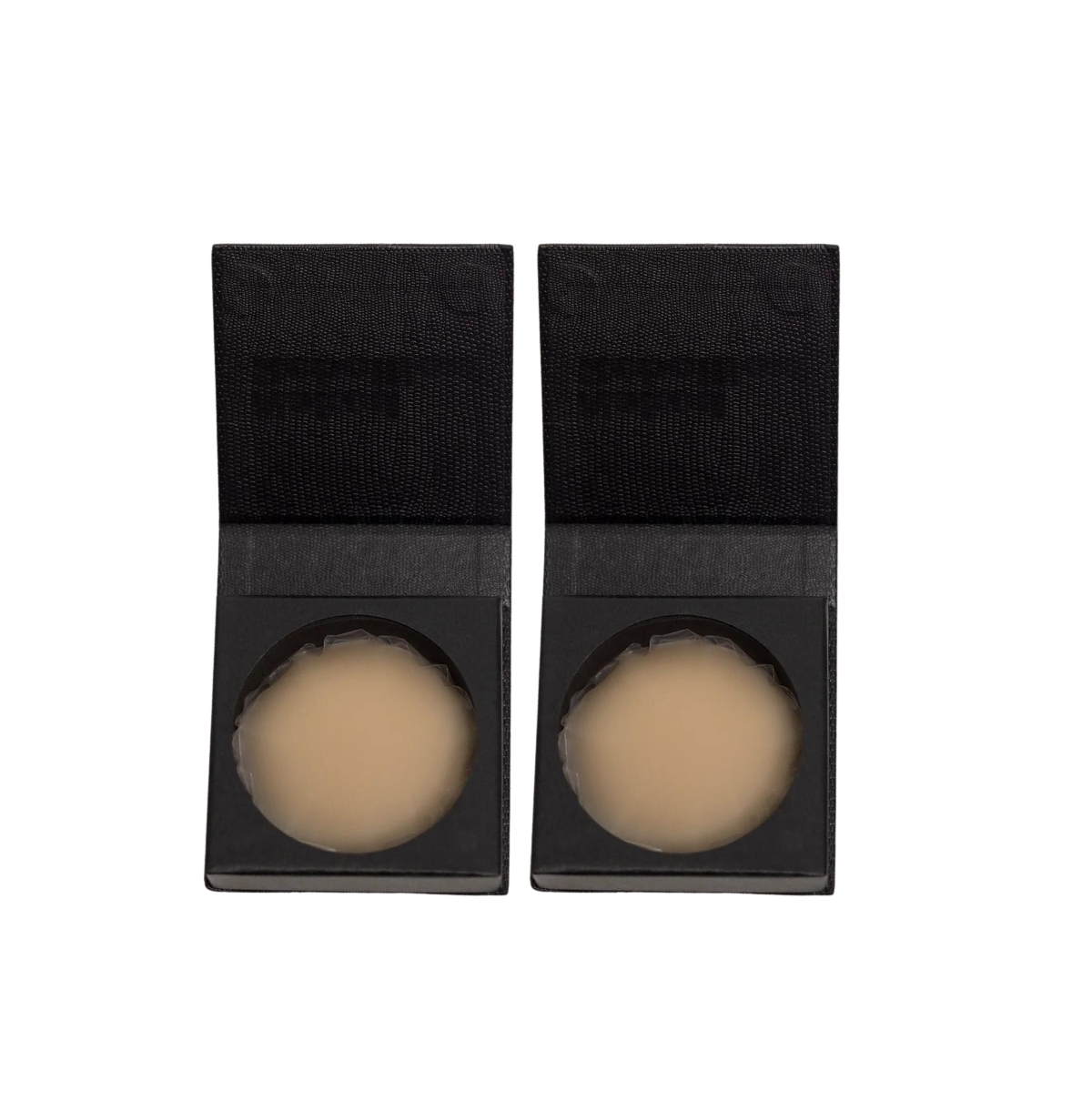 Women's Reusable Round Nipple Stickies No Show Adhesive Covers: 2 Pack Set - Mocha