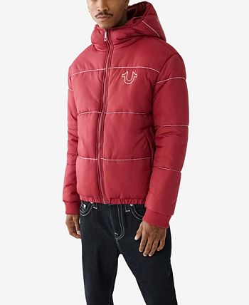 True religion sale red puffer jacket