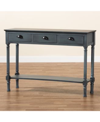 Garvey French Provincial Finished Wood 3-Drawer Entryway Console Table