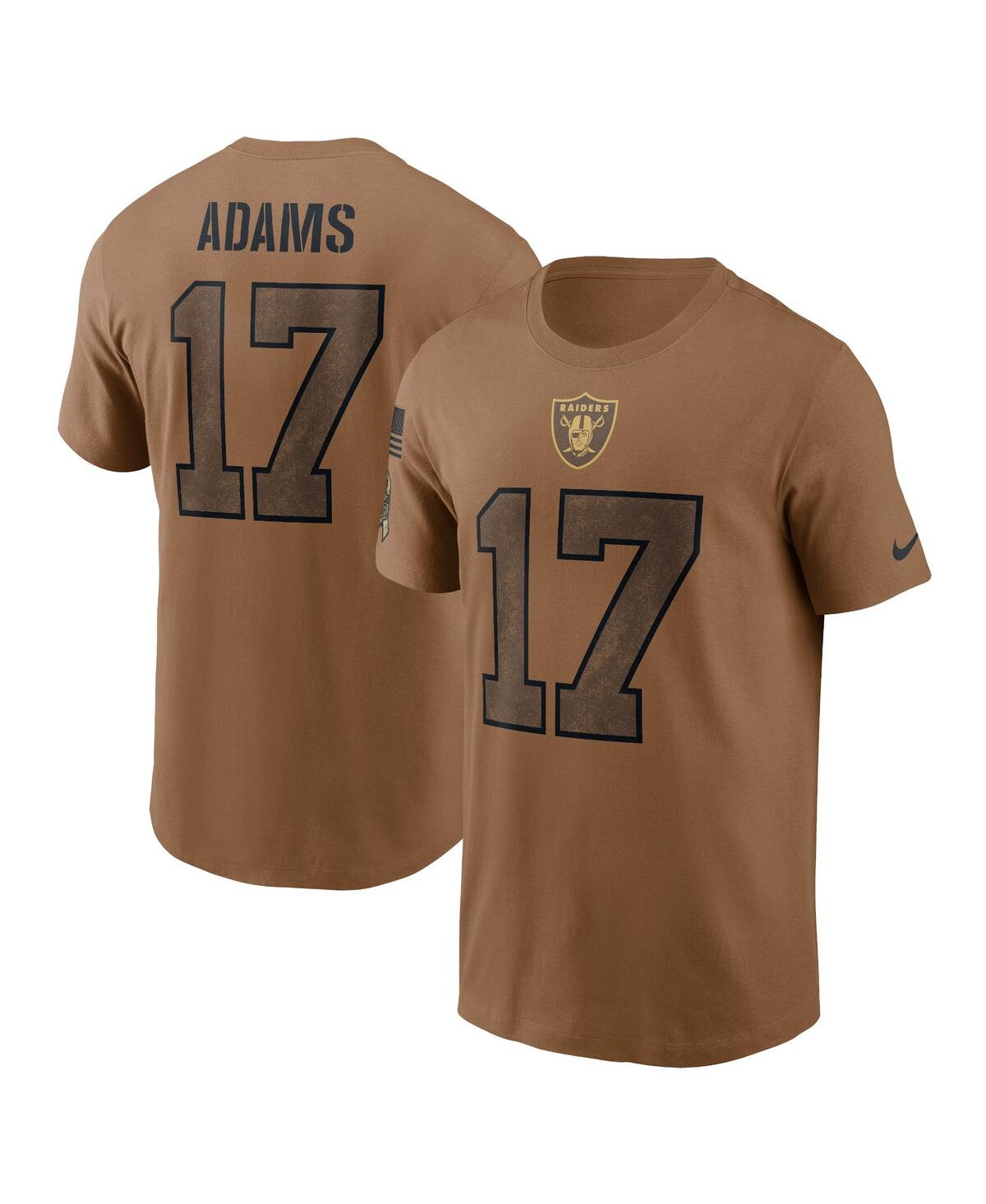 Nike Men's  Davante Adams Brown Distressed Las Vegas Raiders 2023 Salute To Service Name And Number T