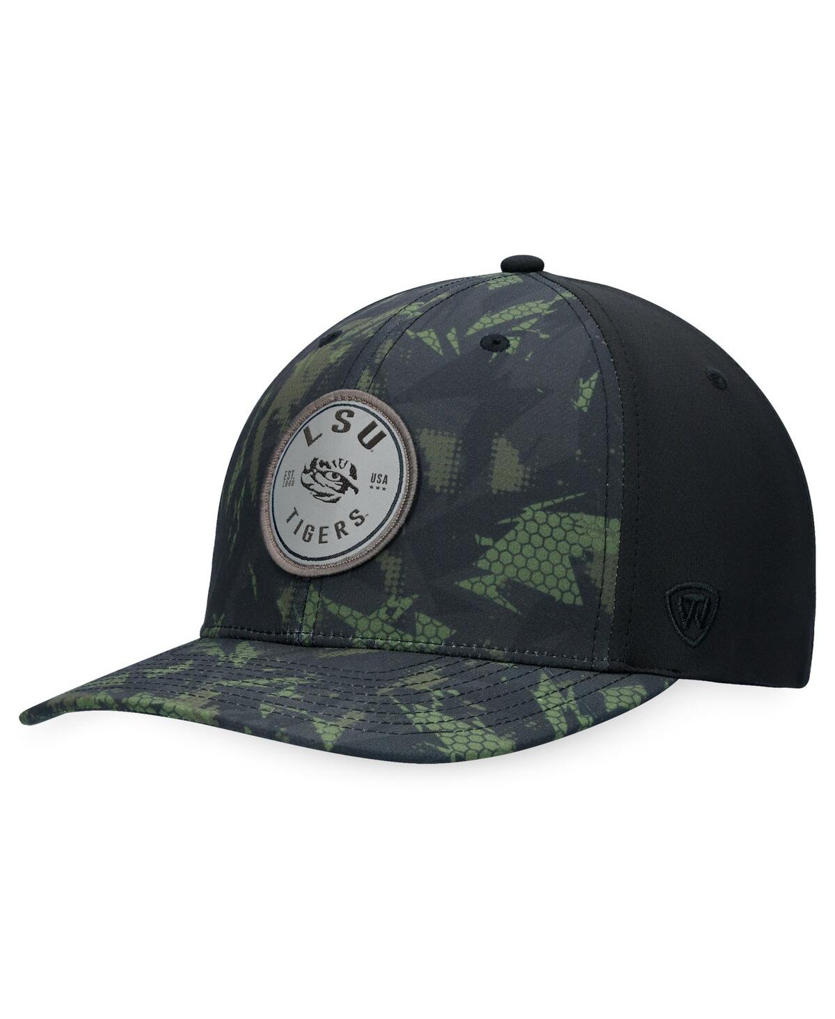 Shop Top Of The World Men's  Black Lsu Tigers Oht Military-inspired Appreciation Camo Render Flex Hat