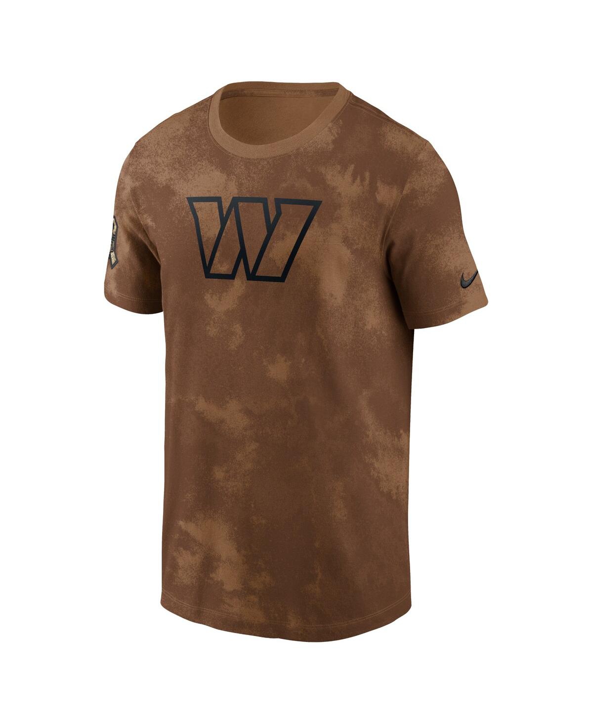 Shop Nike Men's  Brown Washington Commanders 2023 Salute To Service Sideline T-shirt