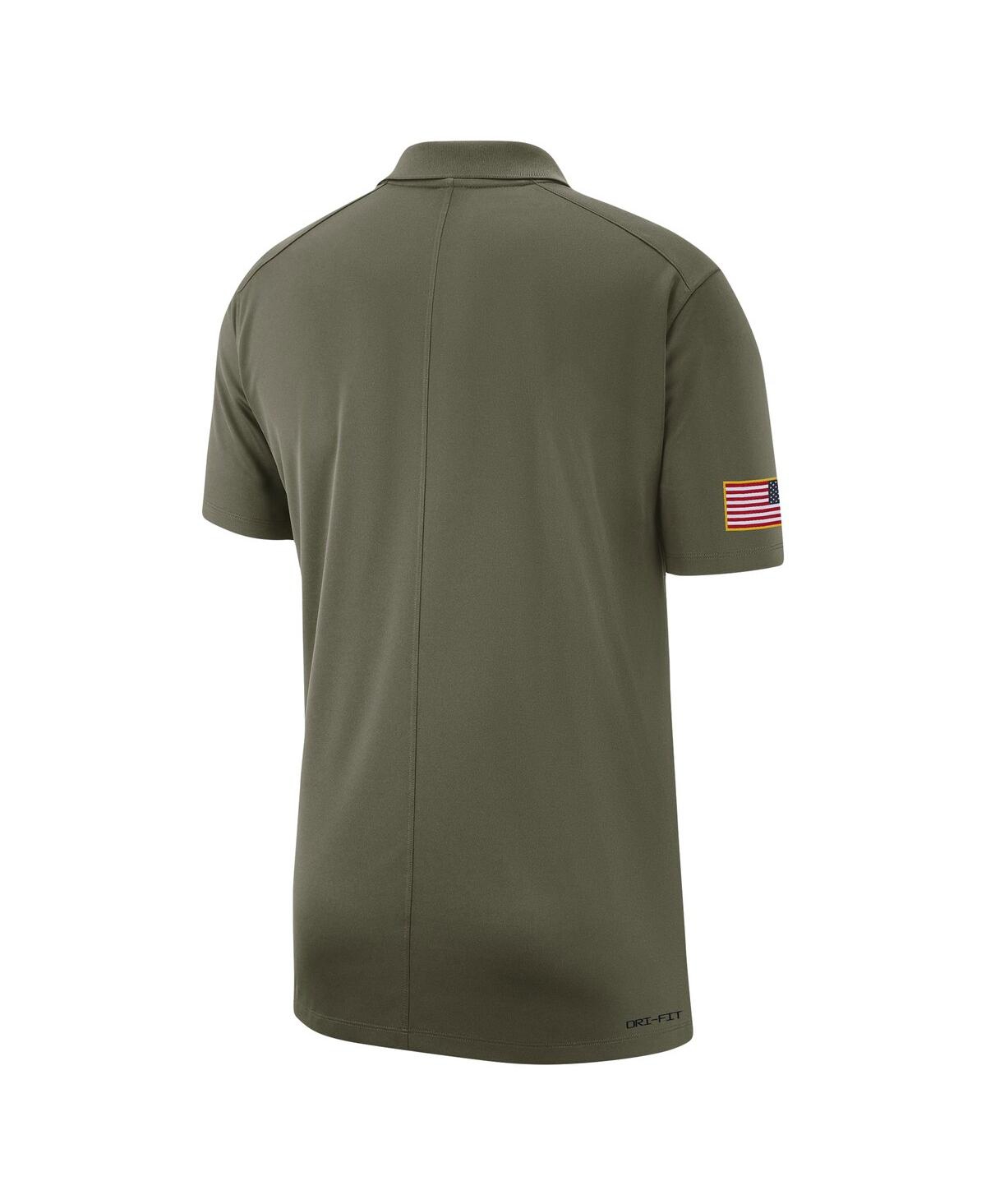 Shop Nike Men's  Olive Oregon Ducks 2023 Sideline Coaches Military-inspired Pack Performance Polo Shirt