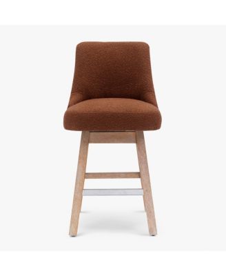 26" Upholstered Swivel Counter Height Bar Stool