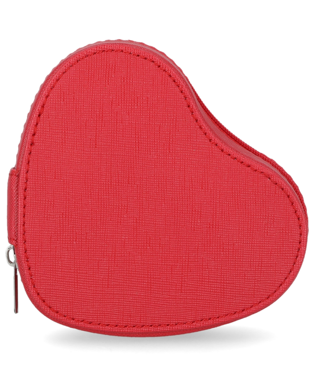 Stella & Max Heart Shaped Compact Jewelry Box In Red