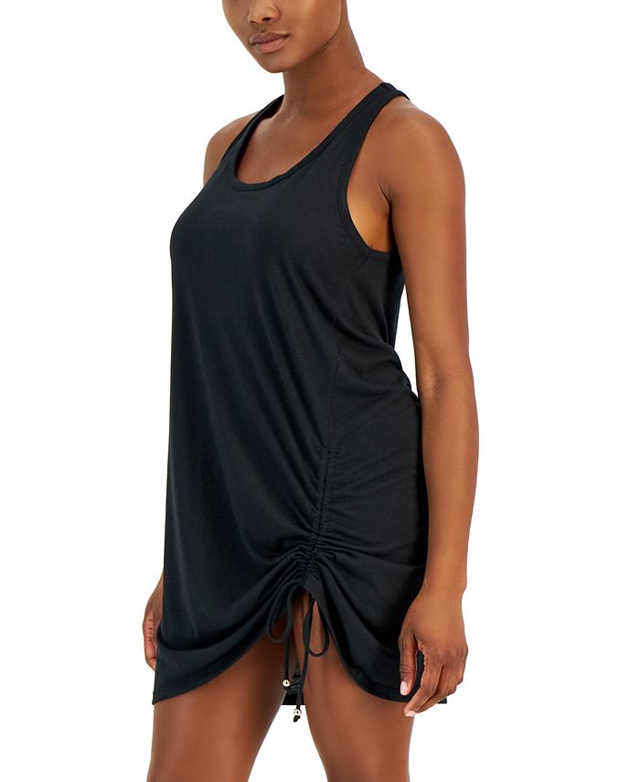 Miken Women's Ruched Racerback Cover-Up, Created for Macy's - Macy's