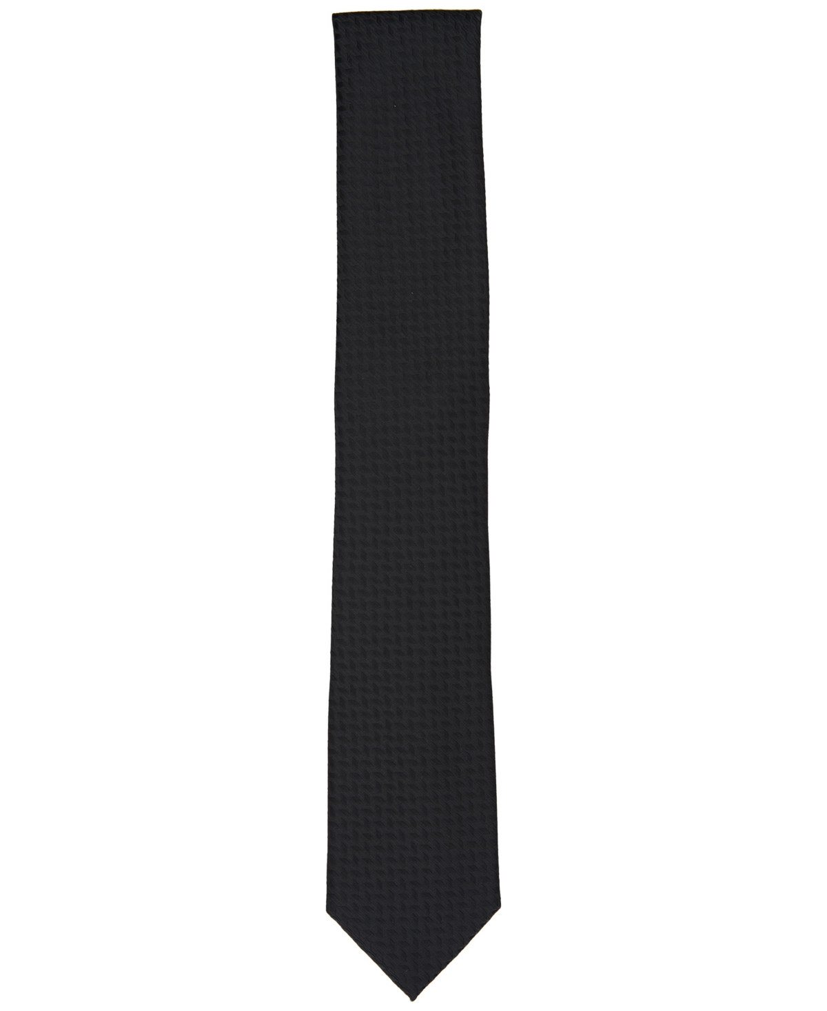 Shop Alfani Men's Slim Geo Neat Tie, Created For Macy's In Black