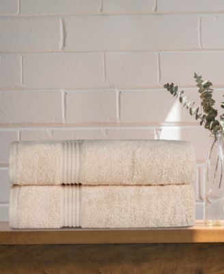 Solid Quick Drying 100% Egyptian Cotton 2-Pc Bath Sheet Set