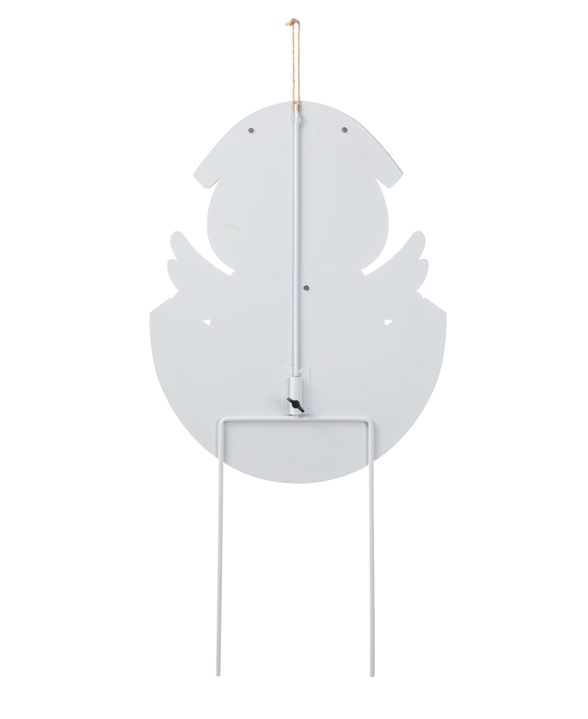 Glitzhome 24" H Easter Metal Baby Chicken Egg Yard Stake In Multi