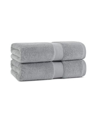 Aston & Arden Egyptian Cotton Luxury Bath Towels (Pack of 2), 600GSM, Seven Color Options, Jacquard Dobby Border, 30x54