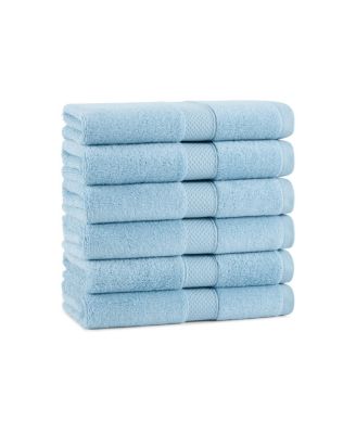 Egyptian Cotton Pack of 6 Luxury Hand Towels, 16" x 30"