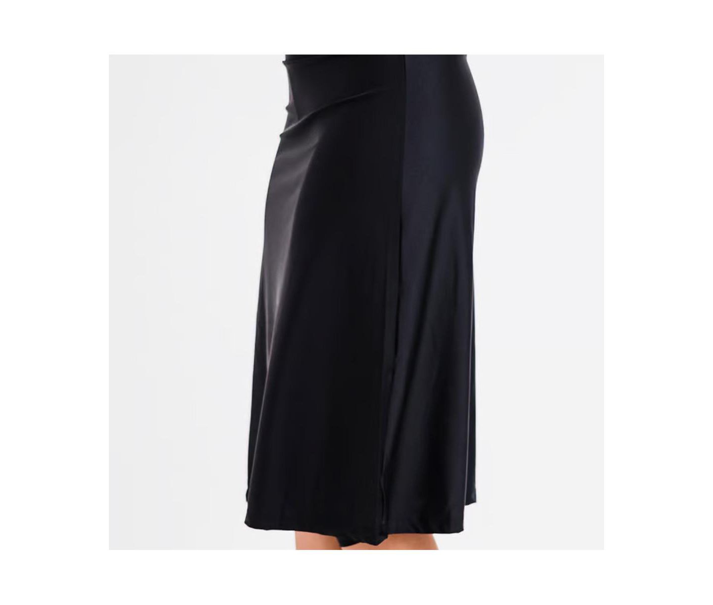 Женская юбка-шорты Calypsa Long Swim Skort, цвет: Чёрный — фото 2
