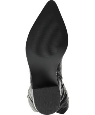 Women's Therese Extra Wide Calf Block Heel Knee High Dress Boots