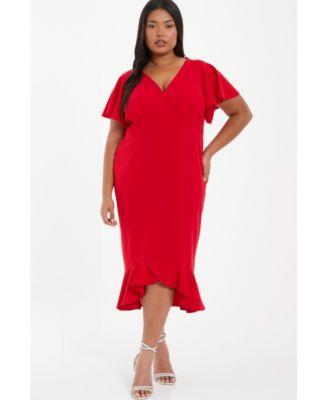 Plus Size Short Red Prom Dresses