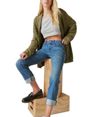 Women's Mid-Rise Sweet Crop Cuffed Jeans