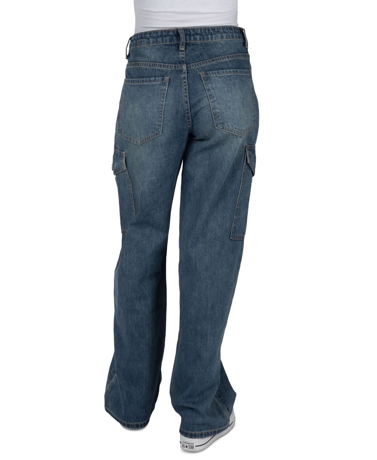 Indigo Rein Juniors' High Rise Skater Cargo Jeans