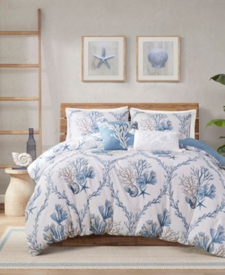 Harbor House Pismo Beach Cotton Duvet Cover Sets In Blue,white
