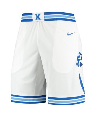 Men's White Xavier Musketeers Replica Basketball Shorts