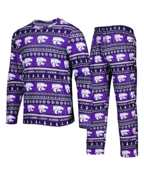 Мужская пижама Concepts Sport Kansas State Wildcats Swivel, Purple