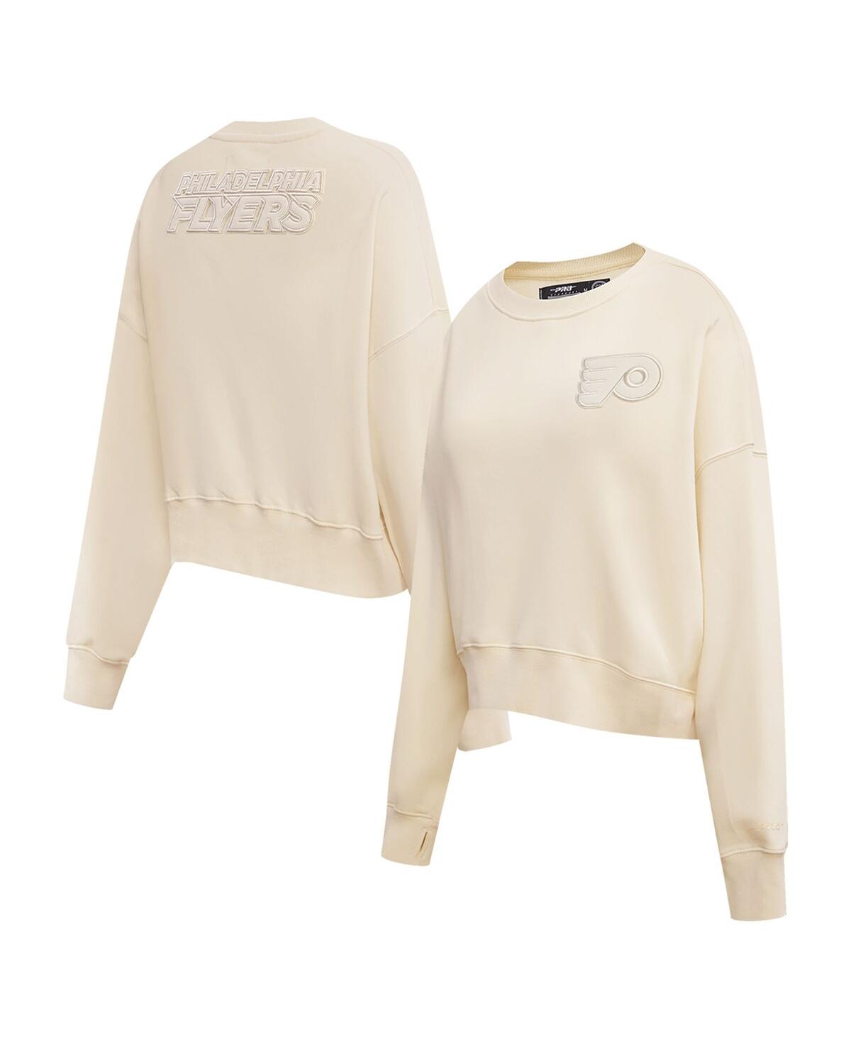 Pro Standard Cream Philadelphia Flyers Neutral Pullover Sweatshirt In Cream
