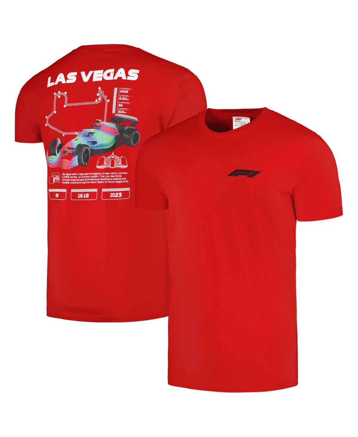 Men's and Women's Red Formula 1 2023 Las Vegas Grand Prix Celebrate Vegas T-shirt - Red