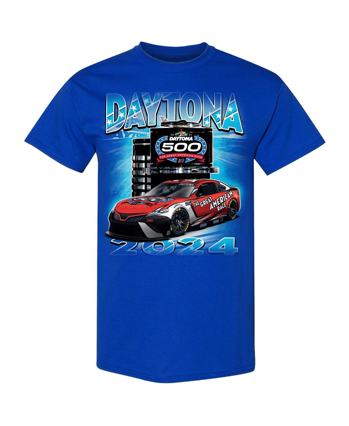 Men's Checkered Flag Sports2024 Daytona 500 Champions T-shirt - Blue