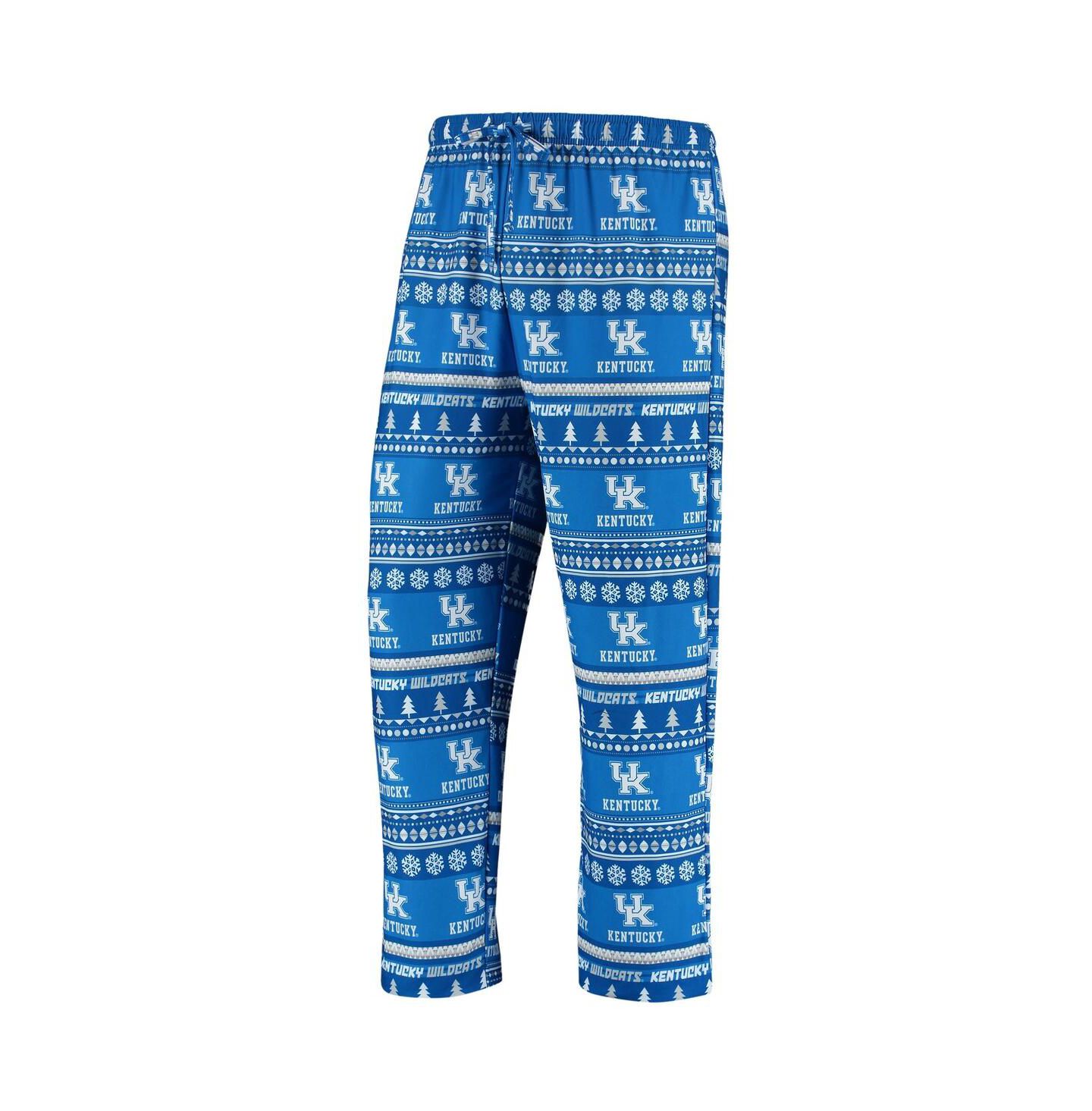 Мужская пижама Concepts Sport Kentucky Wildcats Ugly Sweater: топ и штаны, Royal — фото 4