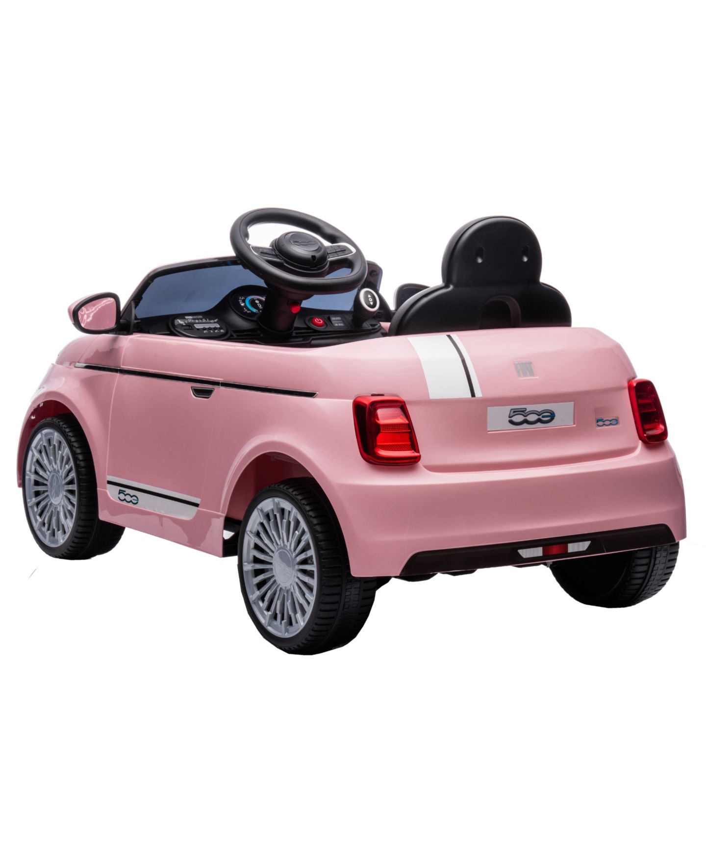 Детская игрушка Best Ride on Cars Fiat 500 12V Battery Remote Control Ride-On, 3–7 лет, цвет: Розовый — фото 4