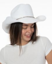White Straw Women s Hats Beanies Earmuffs Fedoras More Macy s