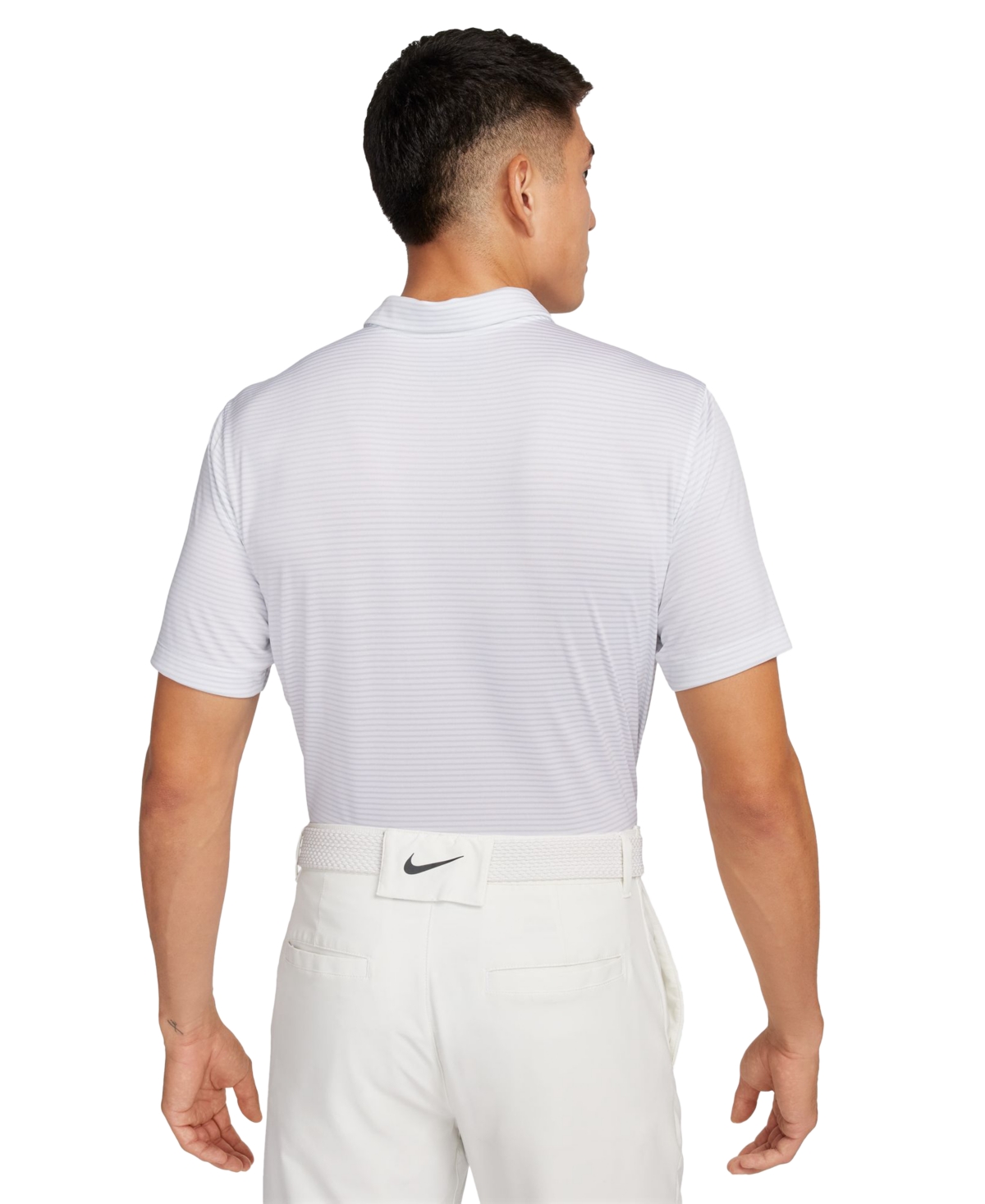 Nike Men's Relaxed Fit Core Dri-fit Short Sleeve Golf Polo Shirt -pure Platinum/black