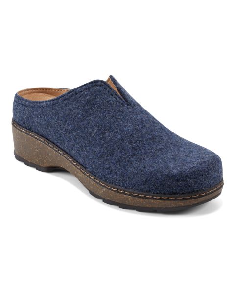 Женские сабо Earth Kolia Slip-On Heeled, цвет: Тёмный синий