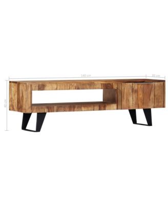 55.1" Solid Acacia Wood TV Stand