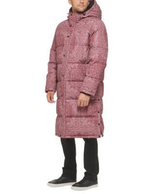 Men's Quilted Extra Long Parka Jacket