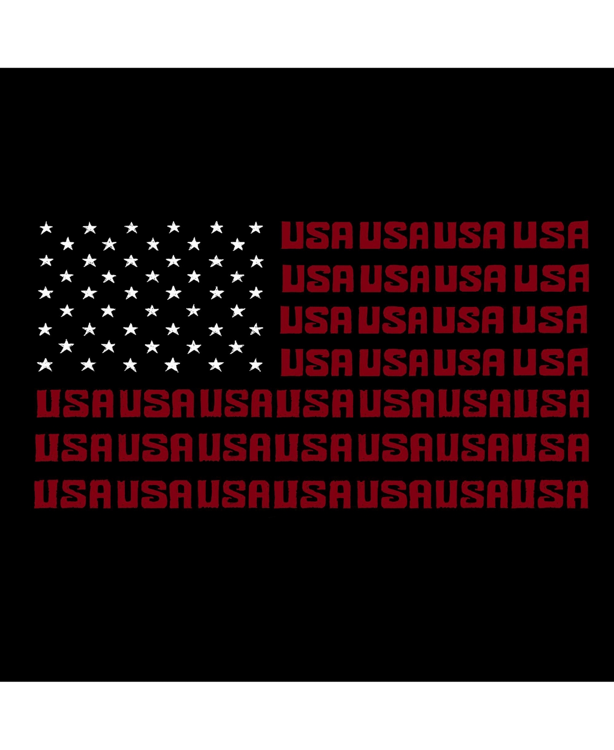 Usa Flag - Big Boy's Word Art Crewneck Sweatshirt