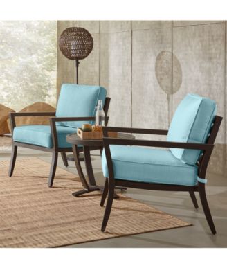 Astaire Outdoor 3-pc Lounge Chair Set (2 Lounge Chairs + 1 End Table), Created for Macy's