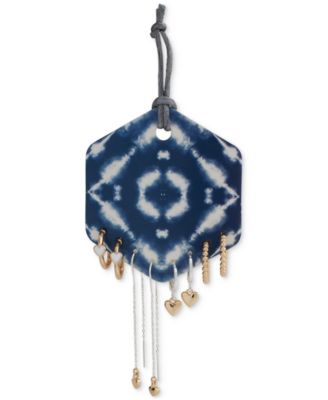 Lucky Brand - Two-Tone 4-Pc. Set Heart-Motif Earrings