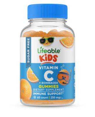 Lifeable Sugar Free Vitamin C for Kids 250 mg Gummies - Immune System ...