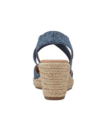 Easy Spirit Women s Meza Casual Strappy Espadrille Wedges Sandal