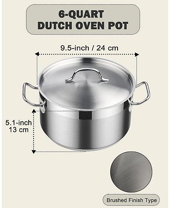 Cooks Standard 18/10 Stainless Steel Stockpot 6-Quart, Classic