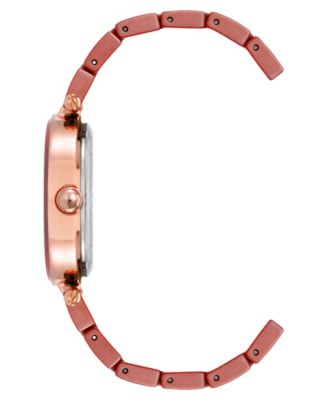 Women's Quartz Red Ceramic Link Watch, 33mm