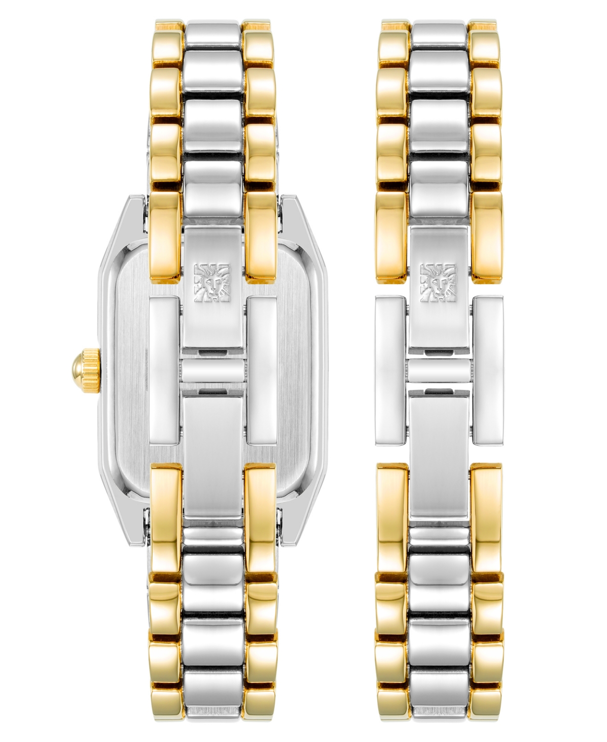 Anne Klein Women's Quartz Two-tone Alloy Watch Set, 20.5mm In Two-tone