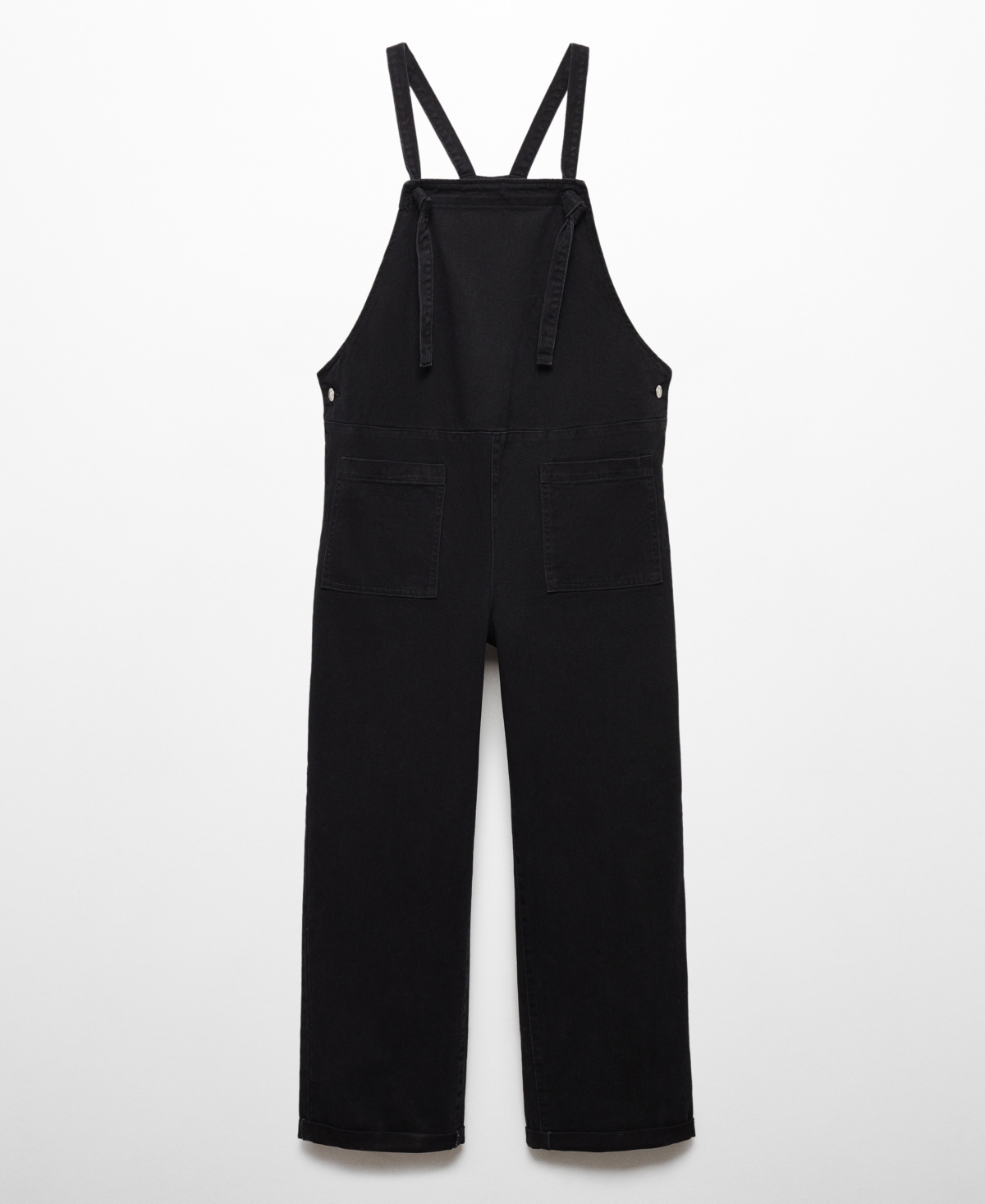 Mango Maternity Denim Dungarees Black Denim In Black Denim