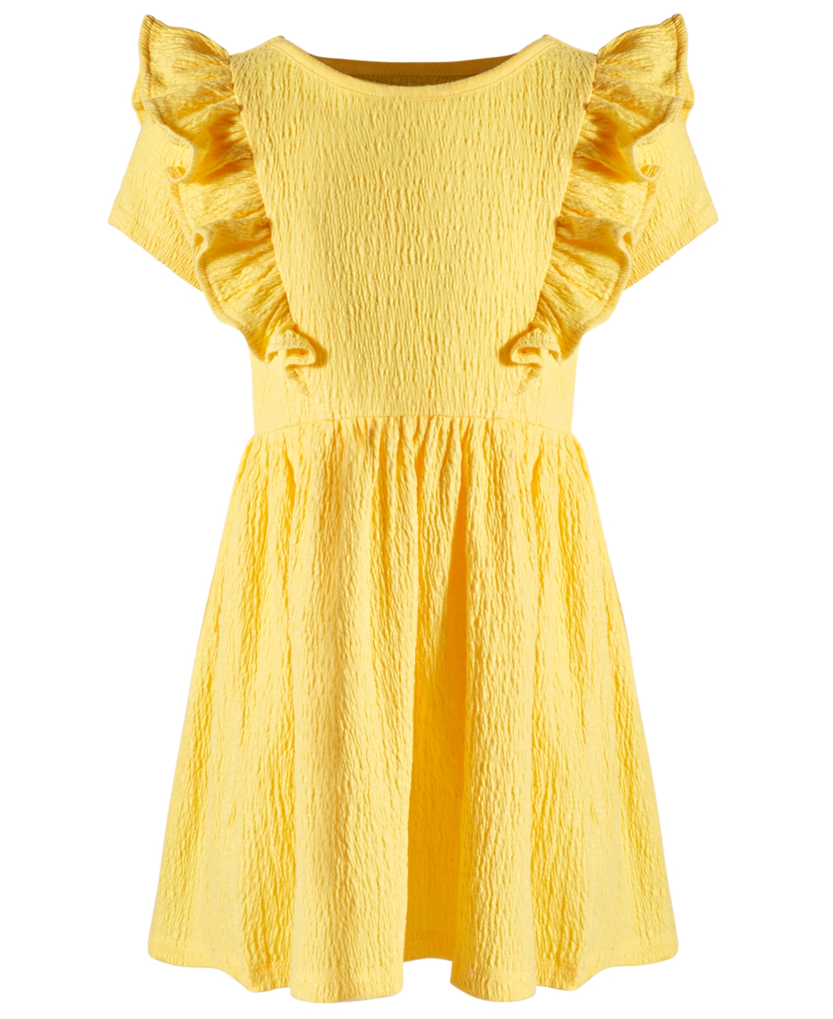 Shop Epic Threads Little Girls Textured Ruffled Dress, Created For Macy's In Miami Yellow