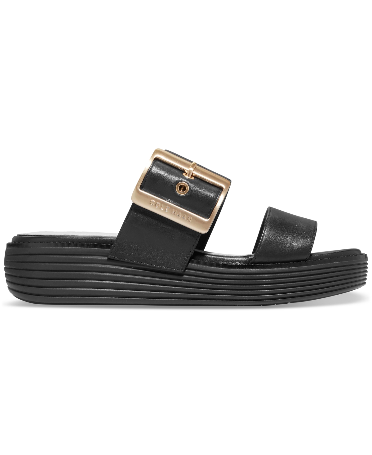 Shop Cole Haan Women's Originalgrand Platform Slide Flat Sandals In Sandollar Snake Print