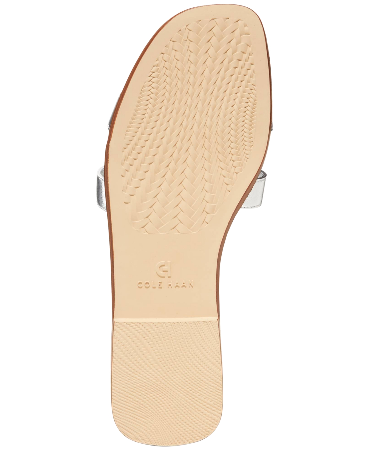 Shop Cole Haan Women's Chrisee Flat Sandals In Dark Cuoio,pecan Leather