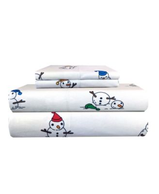 Micro Flannel&reg; Printed 4-Pc. Sheet Set, Full