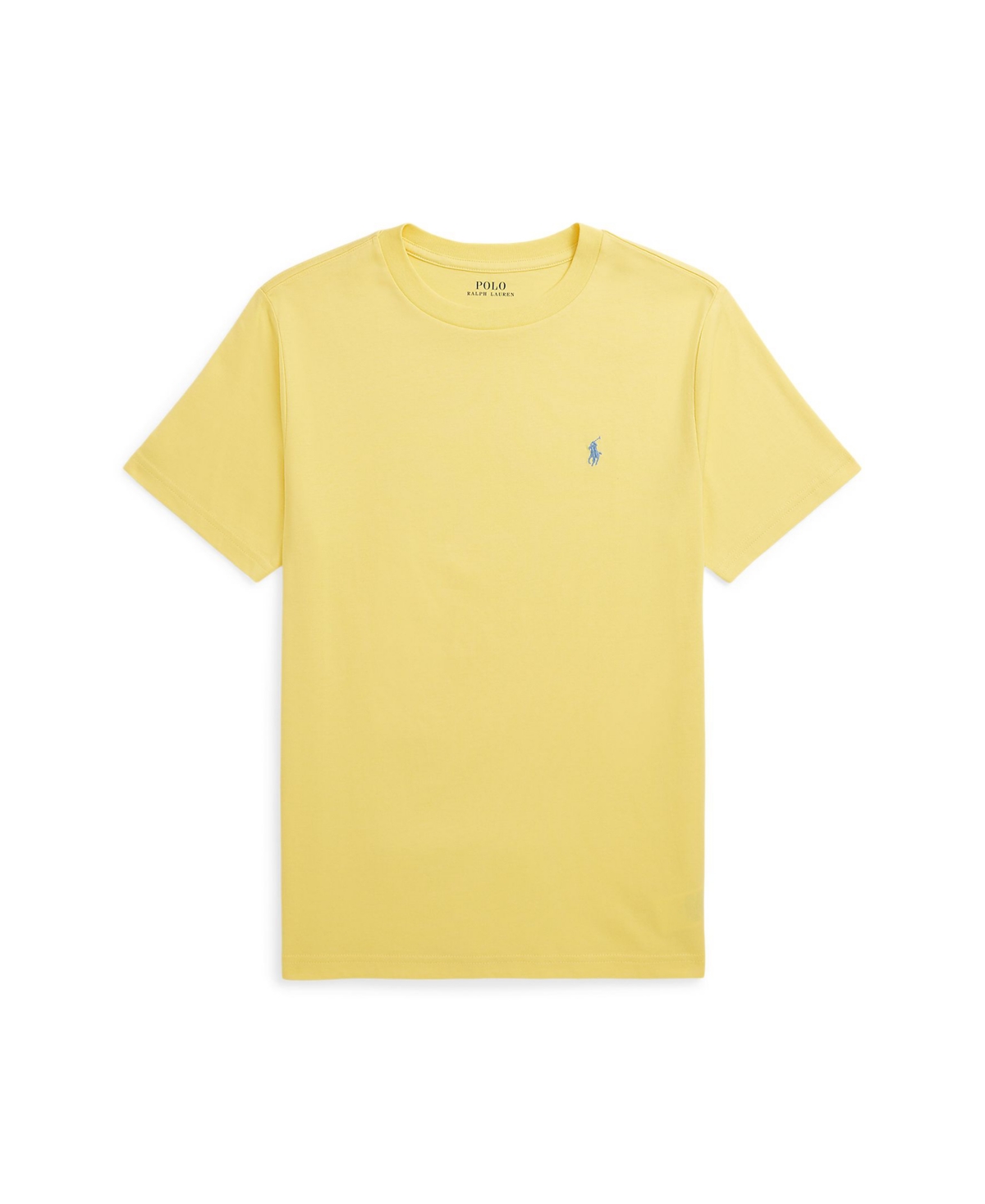 Shop Polo Ralph Lauren Big Boys Cotton Jersey Crewneck T-shirt In Oasis Yellow