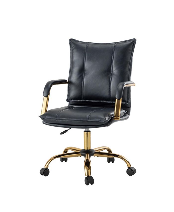 Hulala Home Home Office Desk Chair with Golden Legs Macy's